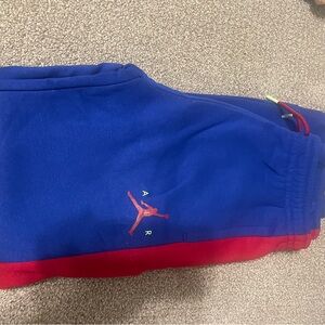 Jordan Kids Royal Blue and Crimson Joggers